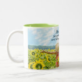 Isaiah 60:1 Arise Shine for Your light has come Two-Tone Coffee Mug (Left)