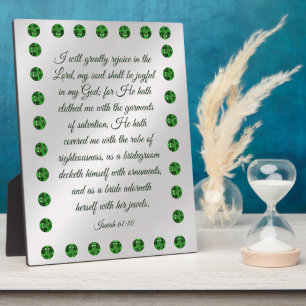 Isaiah 61:10 Plaque