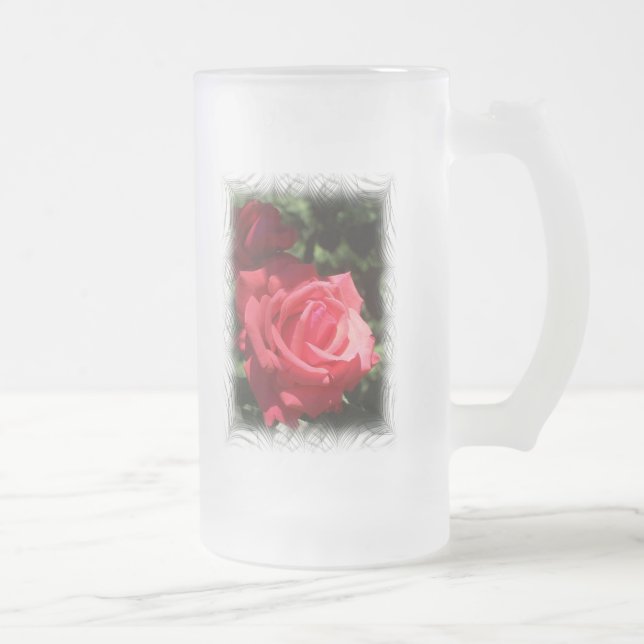 Isaiah 61:11 frosted glass beer mug (Right)