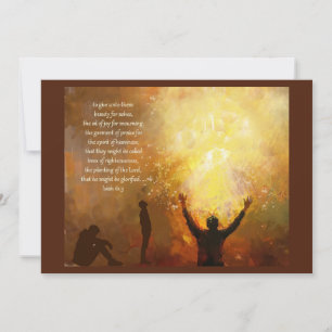 Isaiah 61:3 Scripture Christian Inspirational Card