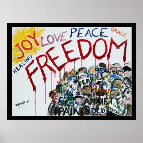 Isaiah 61 Freedom Poster