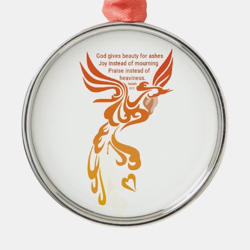 Isaiah 61 Phoenix Premium Round Ornament