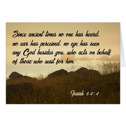 Isaiah 644 Bible Beautiful Ocean Shoreline Card