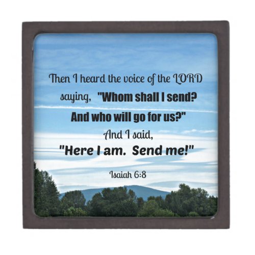 Isaiah 68 Then I heard the voice of the Lord Gift Box