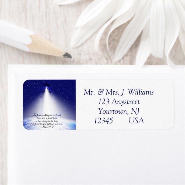 Isaiah 9:2 Christmas Photo Label (Insitu)