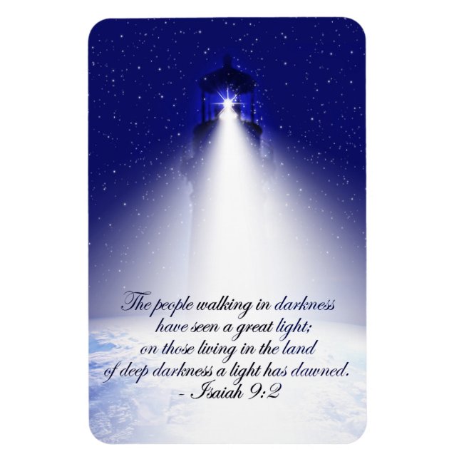 Isaiah 9:2 Christmas Photo Magnet (Vertical)