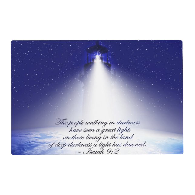 Isaiah 9:2 Christmas Photo Placemat (Front)