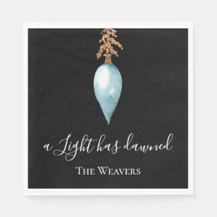 Isaiah 9:2 Modern Original Watercolor Christmas Napkins