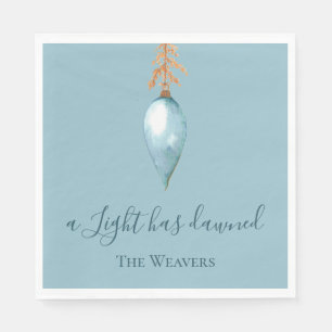 Isaiah 9:2 Original Watercolor Christian Christmas Napkins