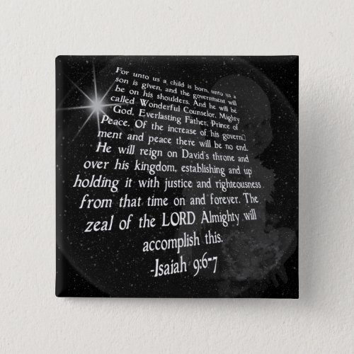 Isaiah 96_7 Unto Us a Child is Born _ Jesus Button