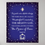 Isaiah 9:6 For Unto Us A Child Is Born (11x14) Poster at Zazzle
