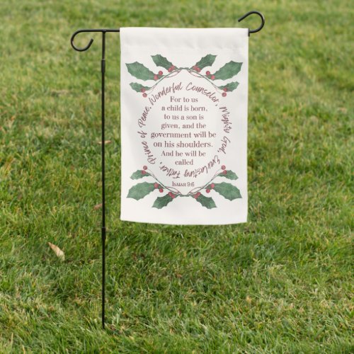 Isaiah 96 garden flag