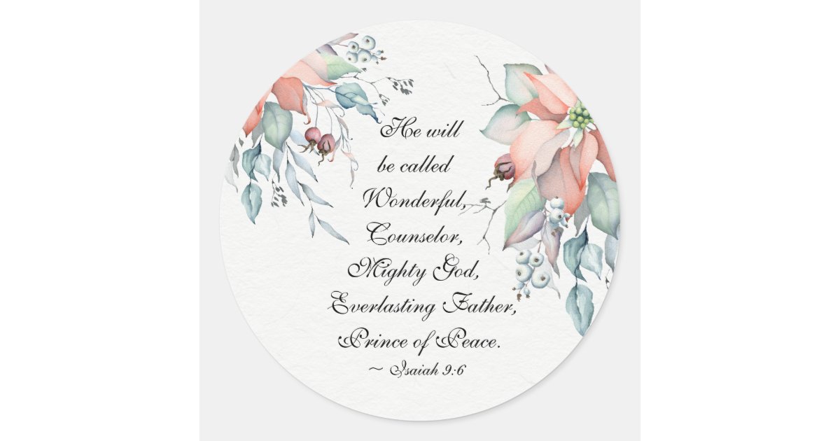Isaiah 9:6 He will be called Wonderful&hellip;Christmas Classic Round