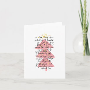 Isaiah 9:6 Typography Christmas Bible Verse Card