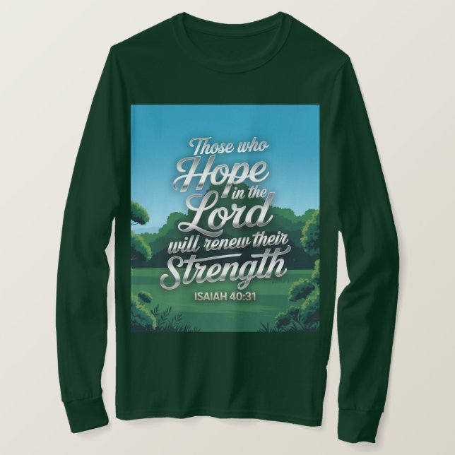 Isaiah Bible Quote Men's T-Shirt (Design Front)