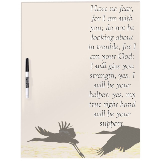 Isaiah Bible Scripture Sandhill Crane Birds Board (Front)