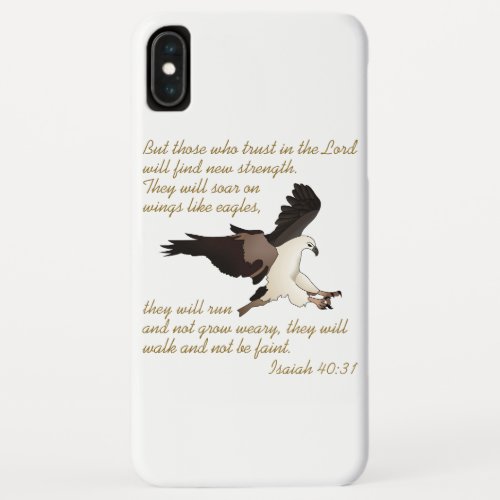 Isaiah Bible Verse iPhone XS Max Case