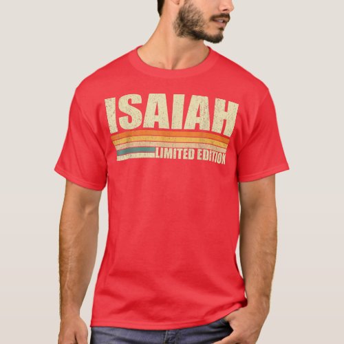 Isaiah Gift Name Personalized Funny Retro Vintage  T_Shirt