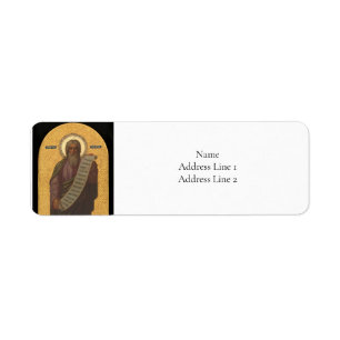 Isaiah Orthodox Christian Icon Label