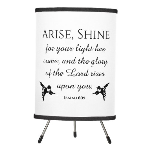 Isaiah The Lord Rises Upon You Christian Lamp