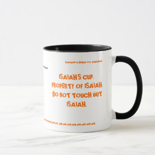 isaiah's cup double sided - Customized