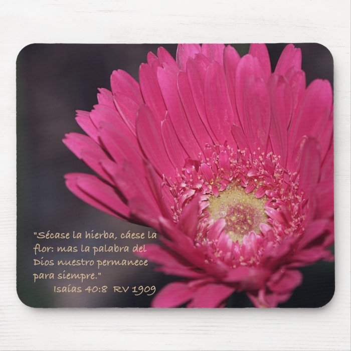 Isaias 408 con Margarita Rosada Mousepad