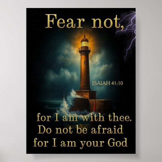 ISAIH 41:10 Scripture Poster (Front)