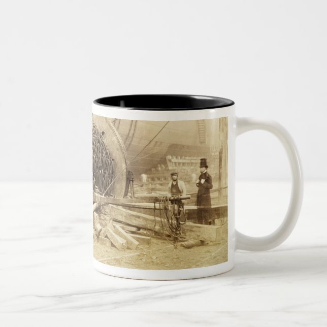 Isambard Kingdom Brunel (1806-59) beside the 'Grea Two-Tone Coffee Mug (Right)