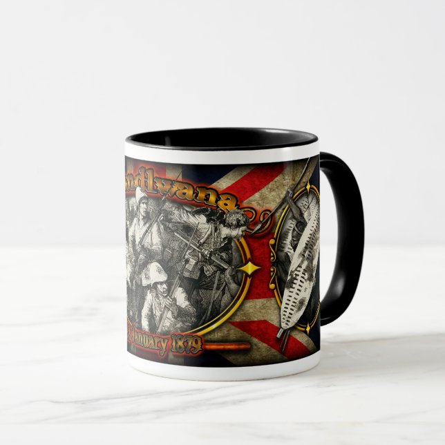 Isandlwana Commemorative Coffee Mug - Version 2 (Front Right)