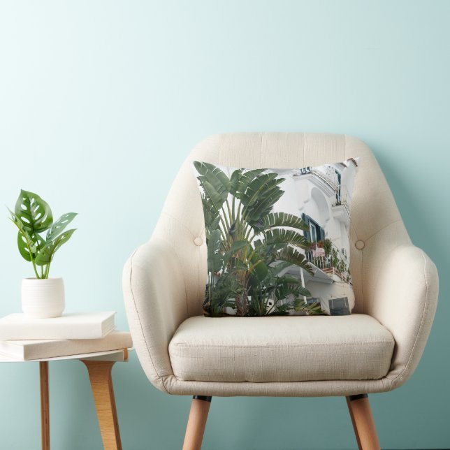 Ischia Bird of Paradise Dream 1 Throw Pillow (Chair)