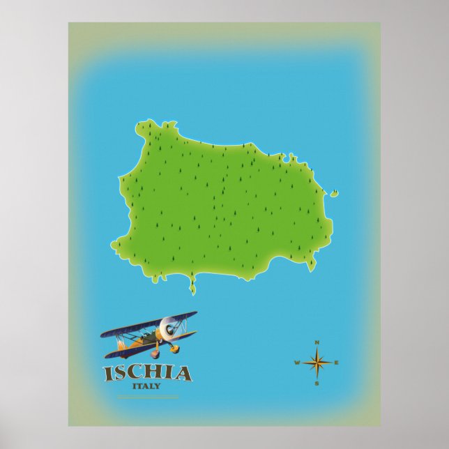 Ischia Italy travel poster (Front)