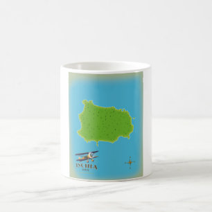 Ischia Italy travel poster Coffee Mug