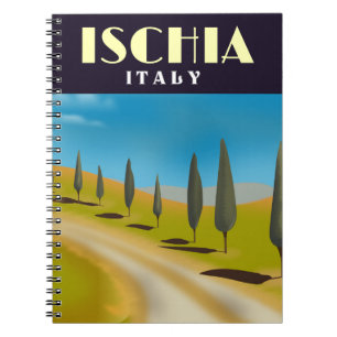 Ischia Italy travel poster Notebook
