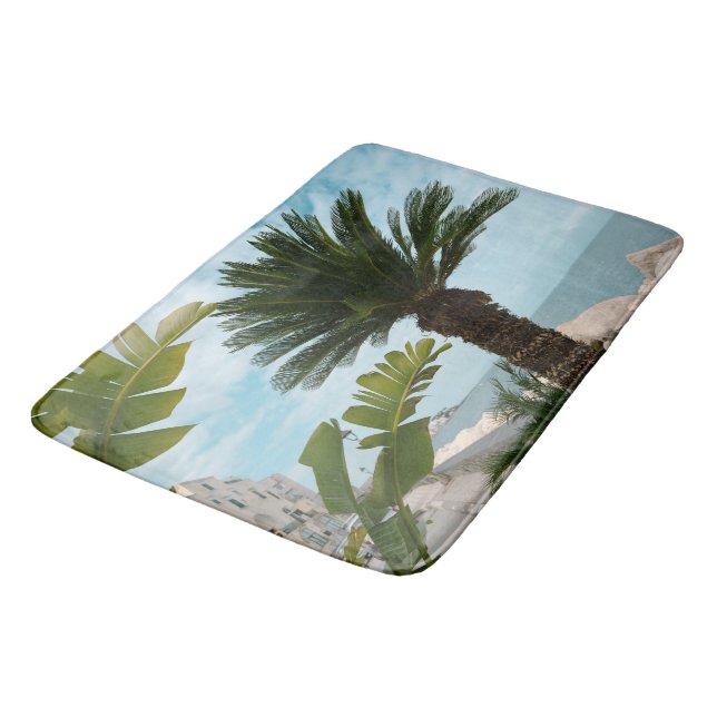 Ischia Ponte Oceanfront Palm Serenity 1 Bath Mat (Angled)