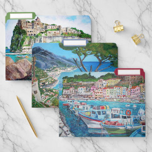 Ischia, Ravello, Sorrento - Set of File Folders