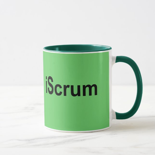 iScrum Rugby Scrum Tshirt Mug (Right)