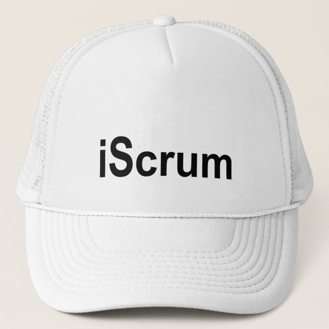 iScrum Rugby Scrum Tshirt Trucker Hat (Front)