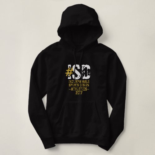 ISD Athletics Black Unisex Hooded Sweatshirt 2017