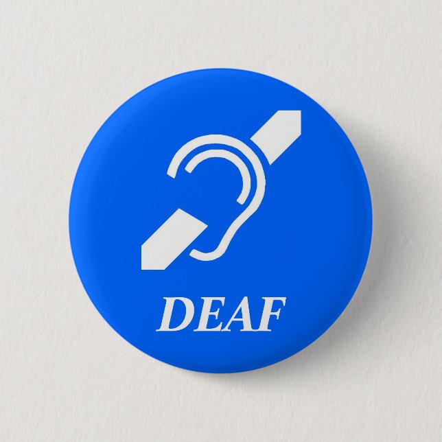 ISD DEAF PINBACK BUTTON (Front)