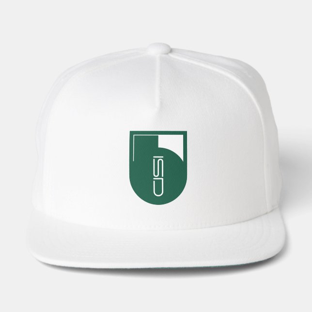 ISD Green & White Graphic Logo Snap Back Hat (Front)