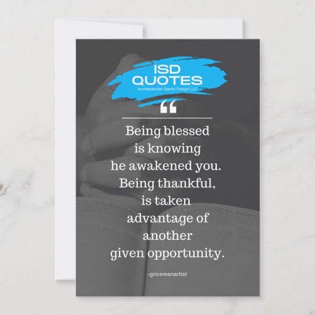 ISD Quote Invitation (Front)