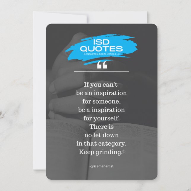 ISD Quotes Inspiration Invitation (Front)