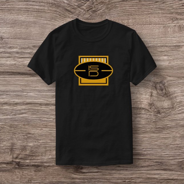 ISD Unisex Black & Gold Football T-Shirt (Creator Uploaded)