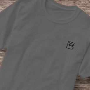 ISD Unisex Black Logo Basic T-Shirt 