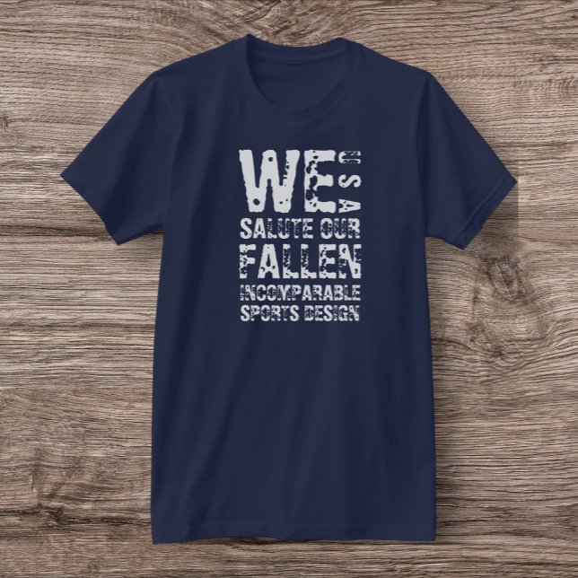ISD We Salute Our Fallen Basic T-Shirt (Creator Uploaded)