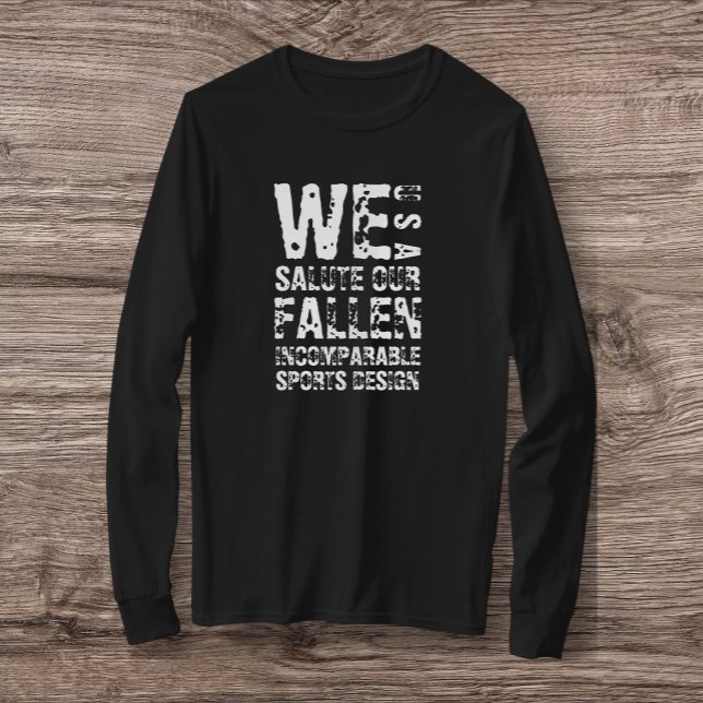 ISD We Salute Our Fallen Long Sleeve T-Shirt (Creator Uploaded)
