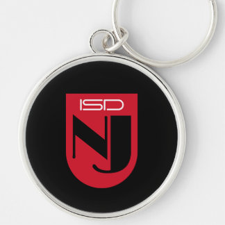 ISD Women's Turquoise Logo-type Retro Keychain