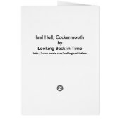 Isel Hall, Cockermouth Cards (Back)