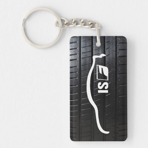 ISF with tire tread Keychain