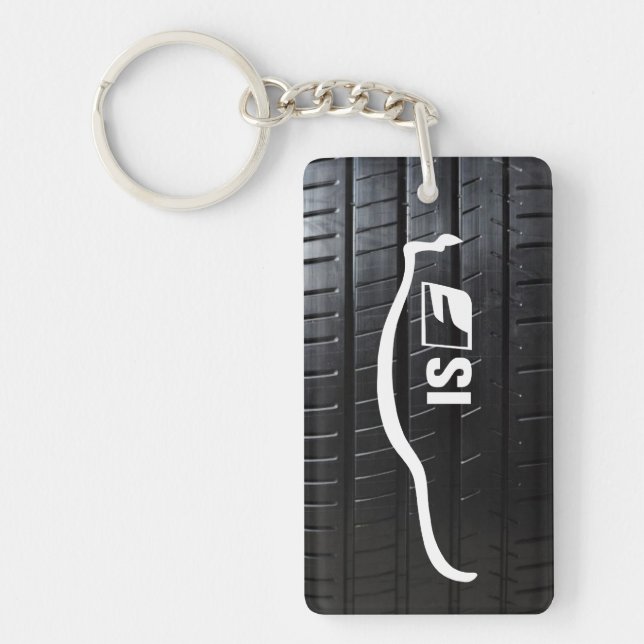 ISF with tire tread Keychain (Front)